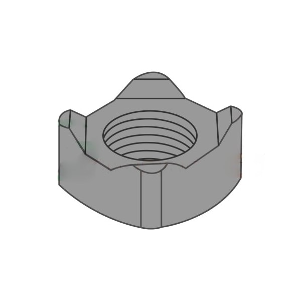 Newport Fasteners Square Weld Nut, M8-1.25, Steel, 14 mm Wd, 14 mm Lg, 6.5 mm Ht, 3000 PK 130048 - main